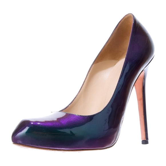 iridescent purple heels